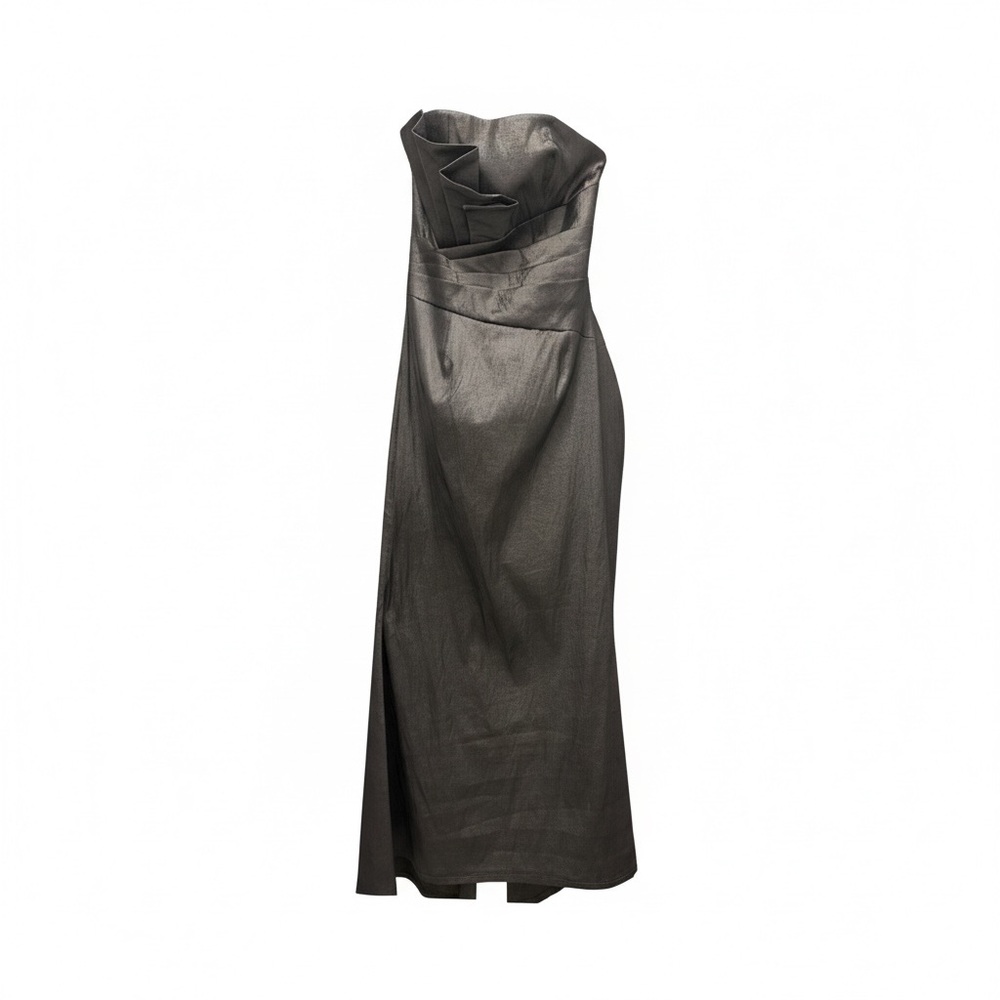 Elegant Gray Evening Gown